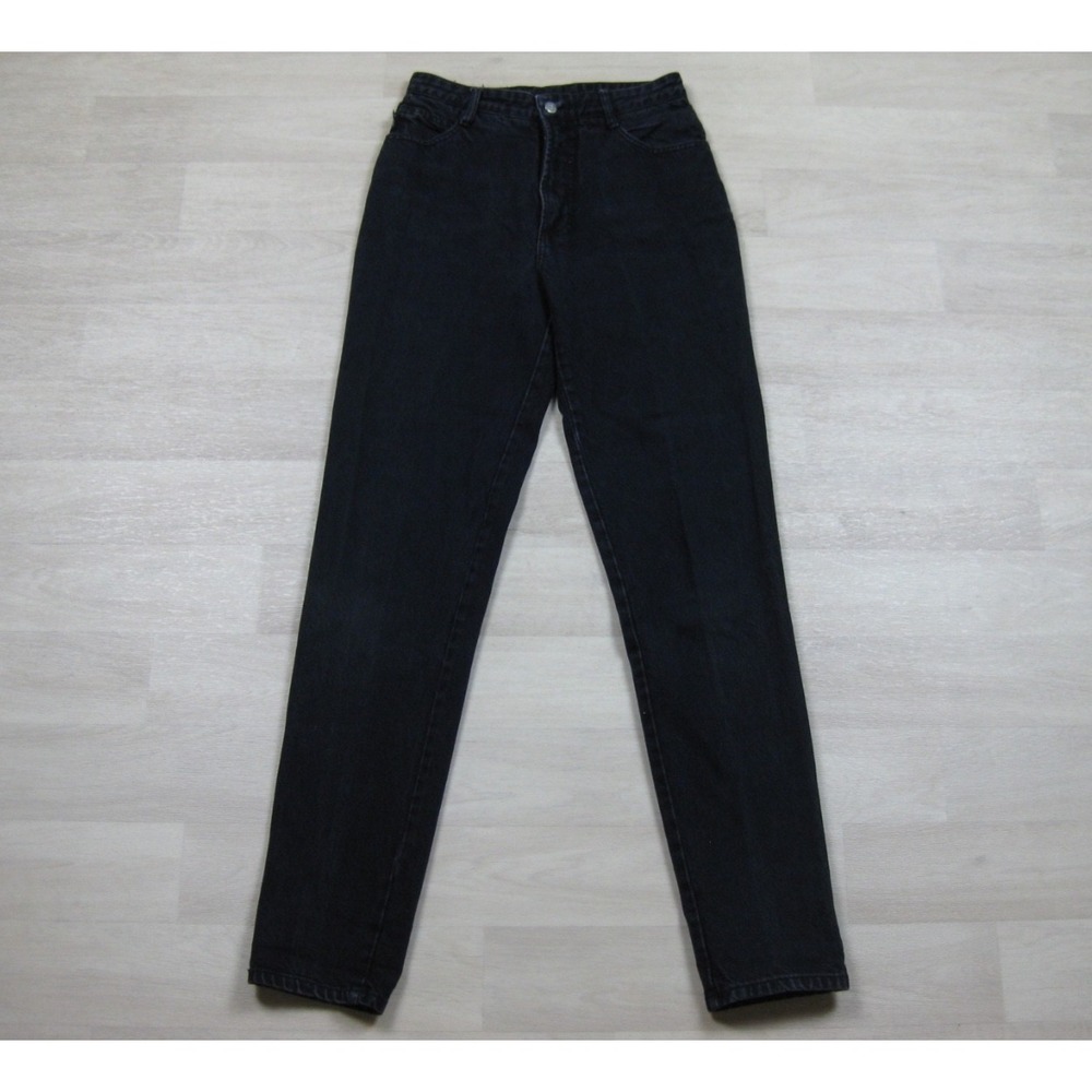 Vintage 90s BONGO Jeans Womens‎ (7) Black Denim Slim Tapered Fit Gene Montesano